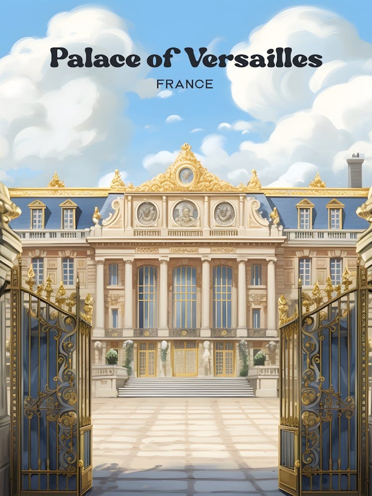 Palace of Versailles Paris France Royal Travel Art