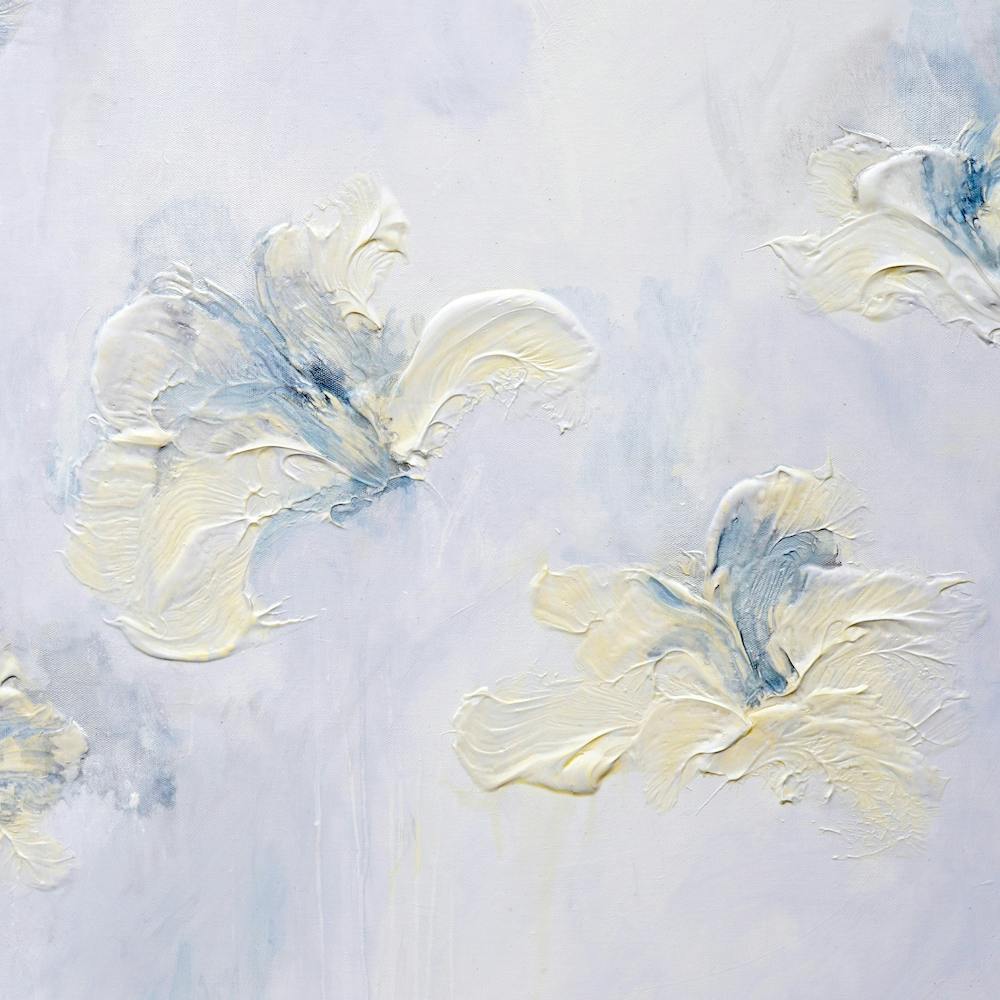 Light Yellow Flower Painting Square