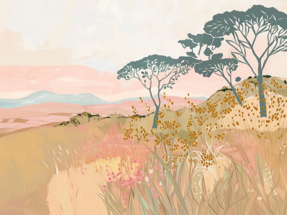 Frogs Tropical Jungle Illustration 4