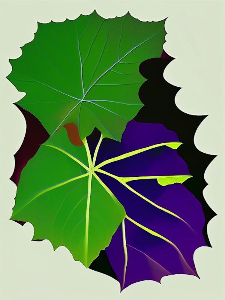 Wild Grape Leaf Vibrant Inspired