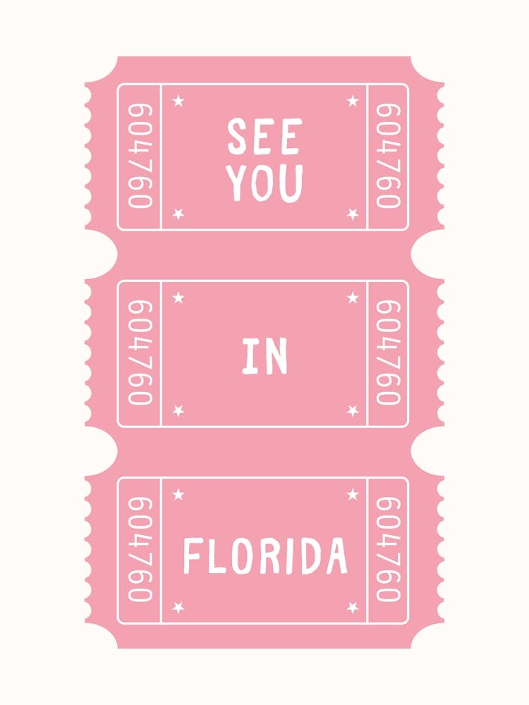 See You In Florida Poster