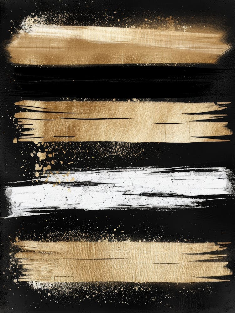 Gold And Black Canvas Print 12