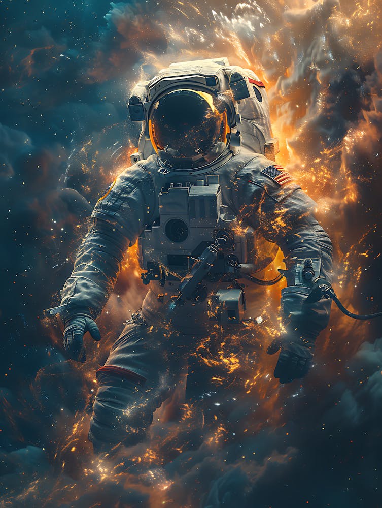 Fantasy Whimsical Astronaut 8