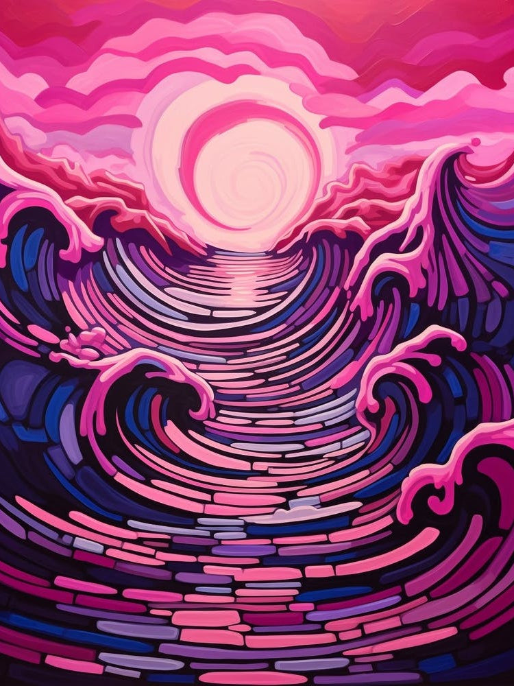 Waves Abstract Geometric Illustration 5