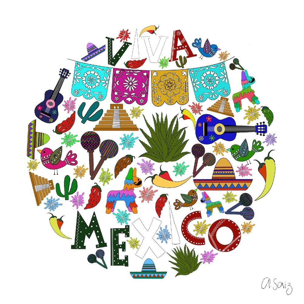 Color Doodle Viva Mexico