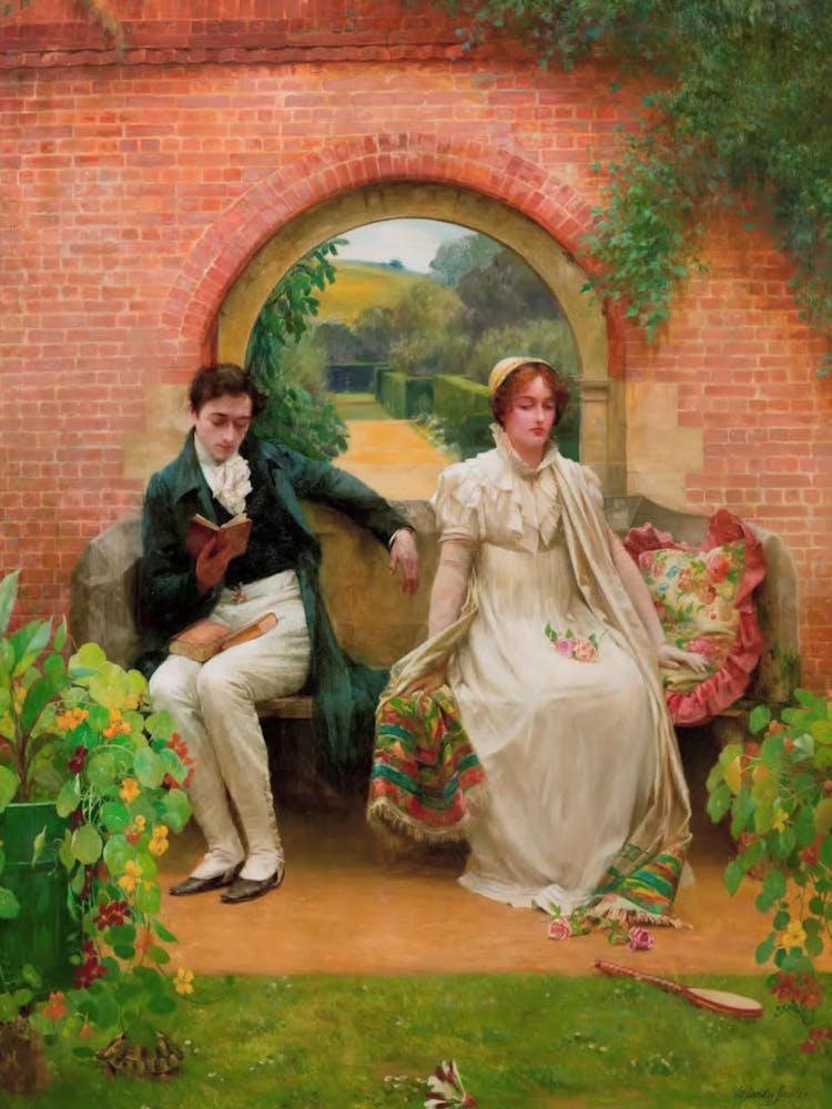 Couple Sitting On A Bench
