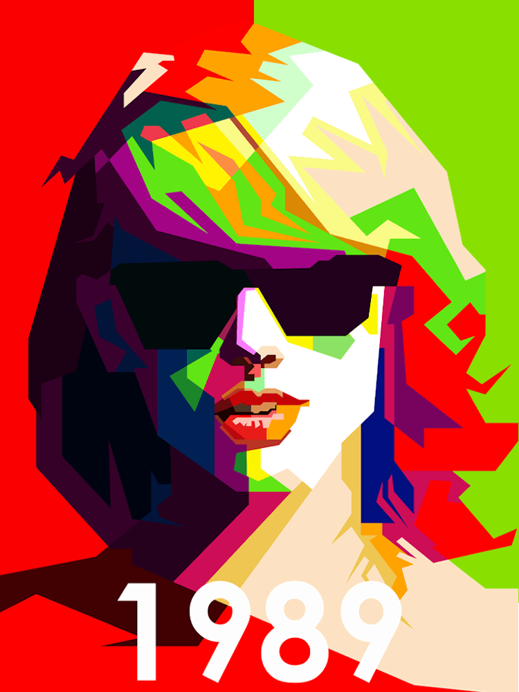 Taylor Swift Pop Singer Retro Style Wpap
