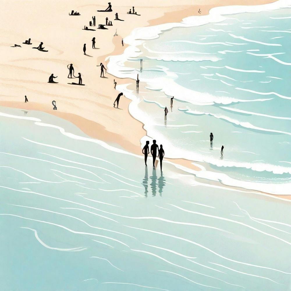 People On The Beach