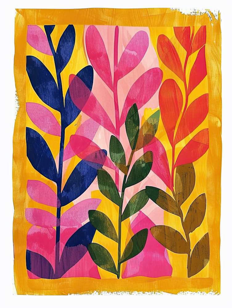 Feuillage Vortex Style Matisse