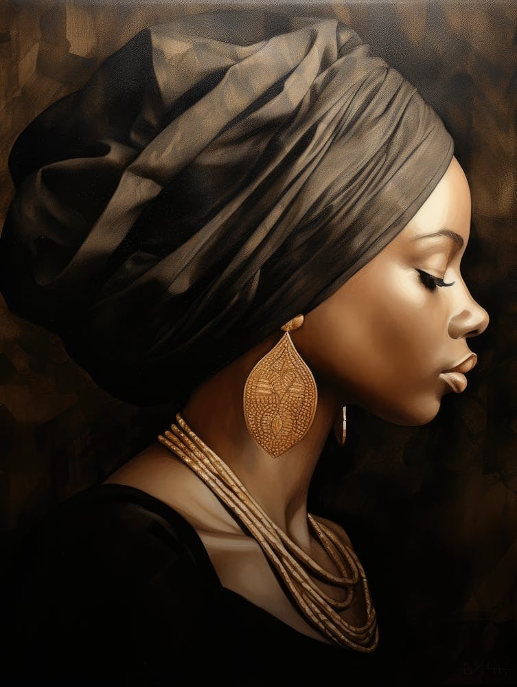 African Woman In Turban 6