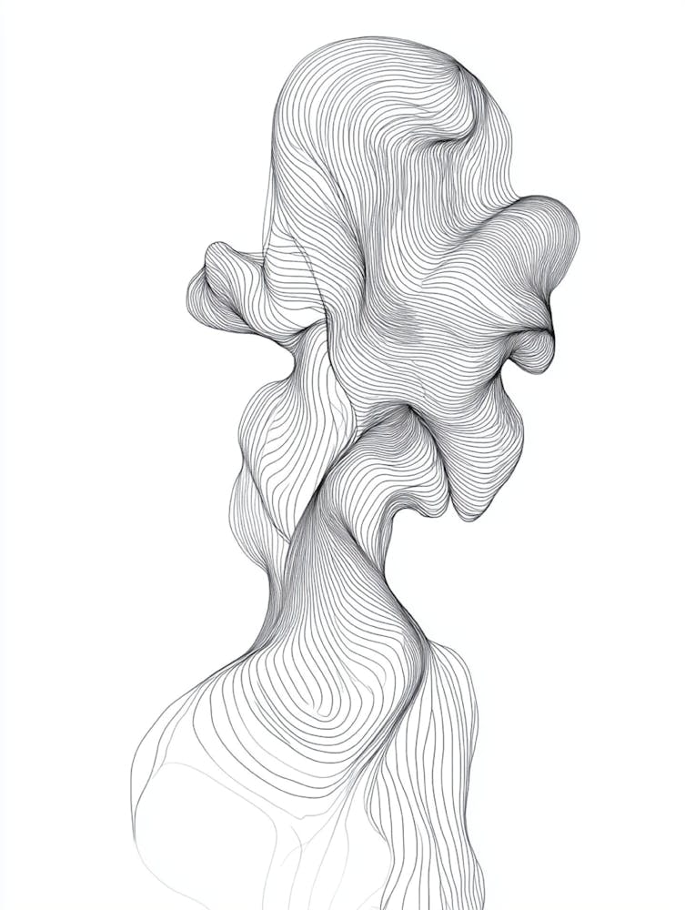 Abstract Figurative Drawing