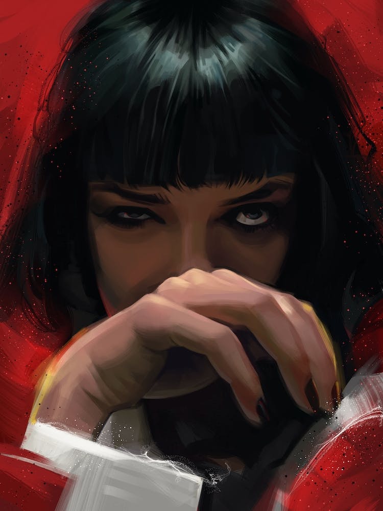 Pulp Fiction Tarantino Mia Hand