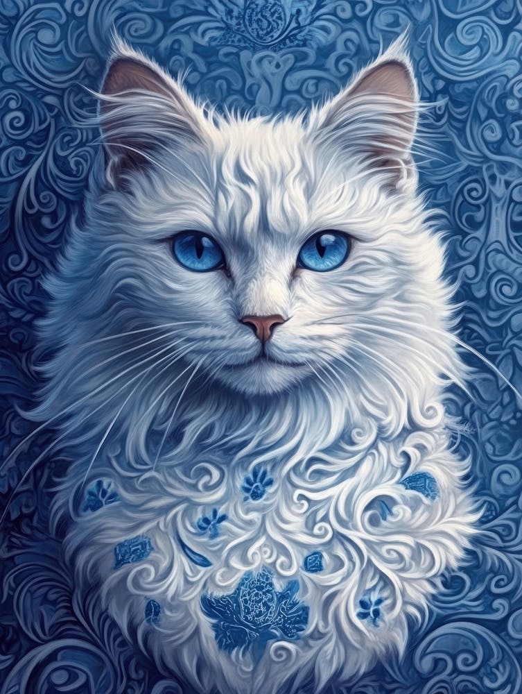 White Cat With Blue Eyes