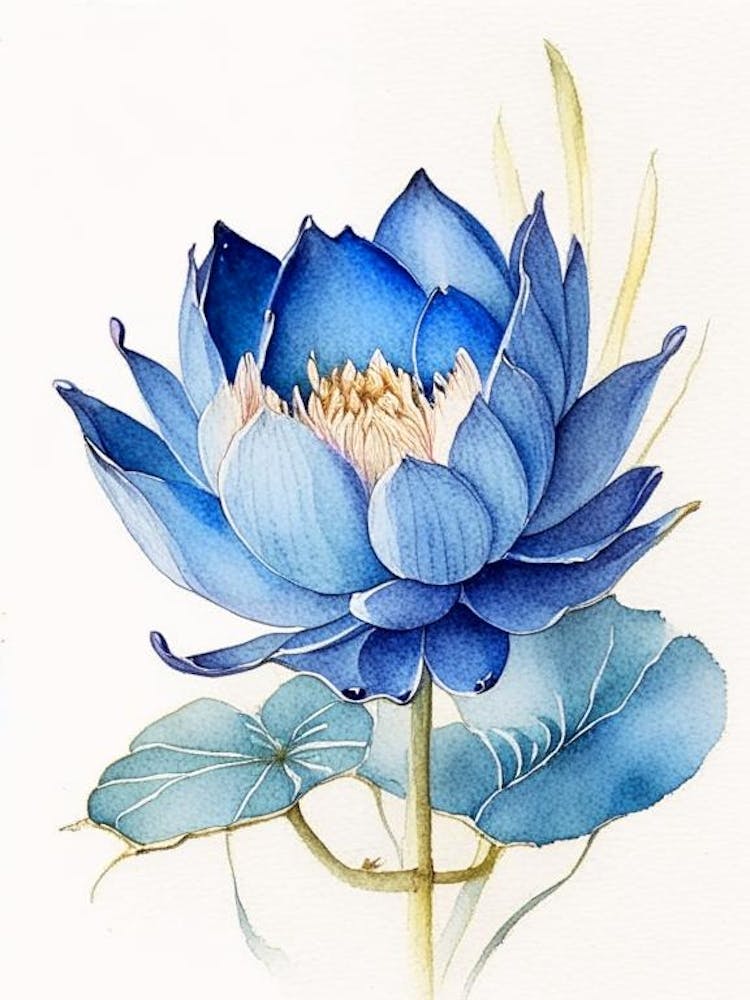 Blue Lotus Watercolour Ink Pencil 1