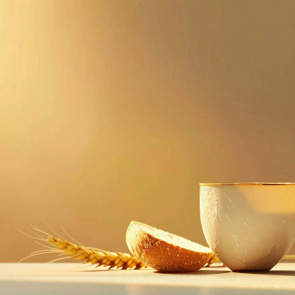 Cup Of Coffee And Wheat