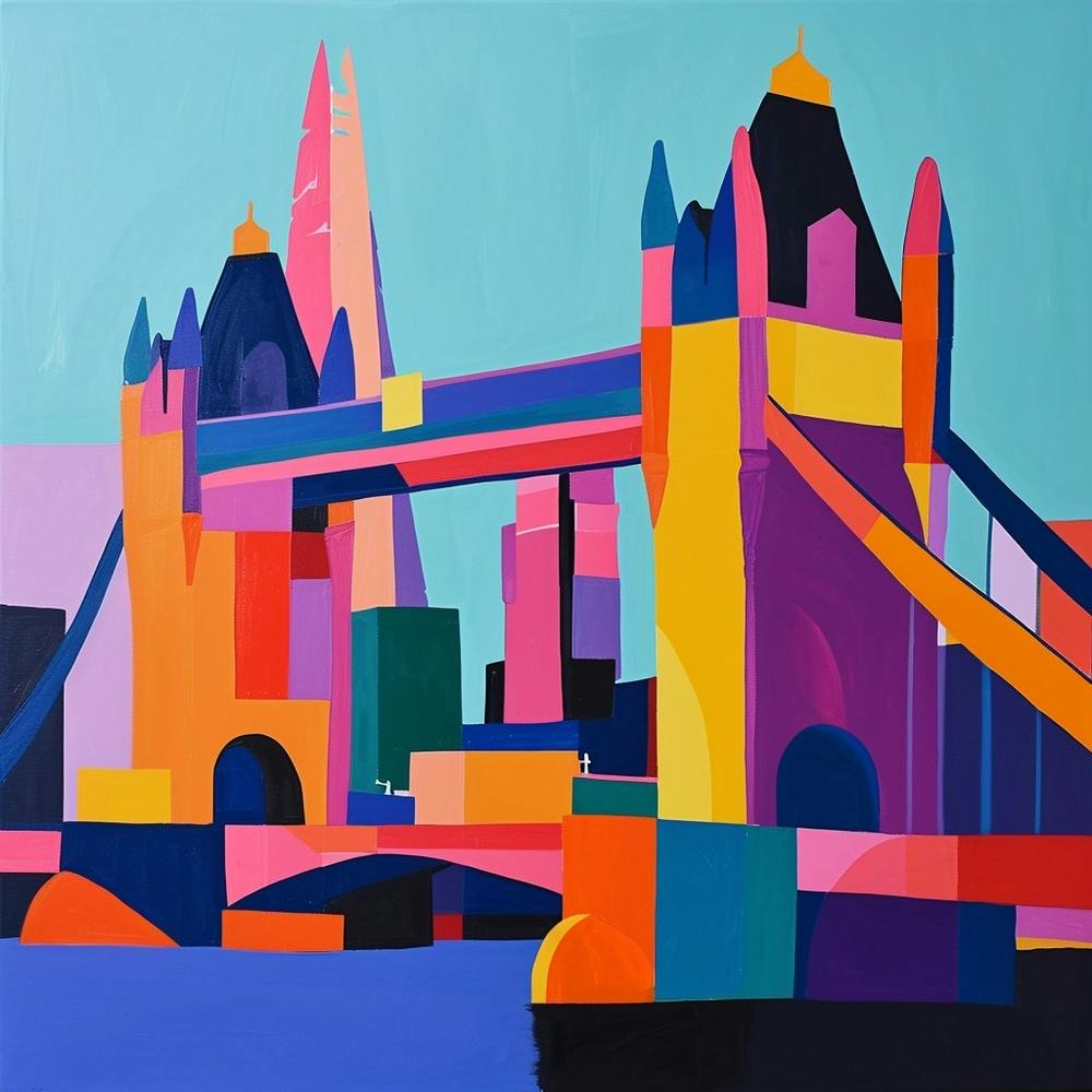 Abstract Travel Collection London England 2