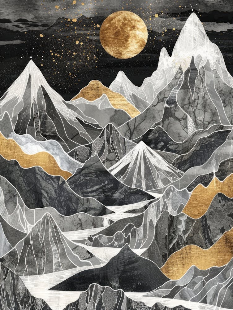 Mountains At Night