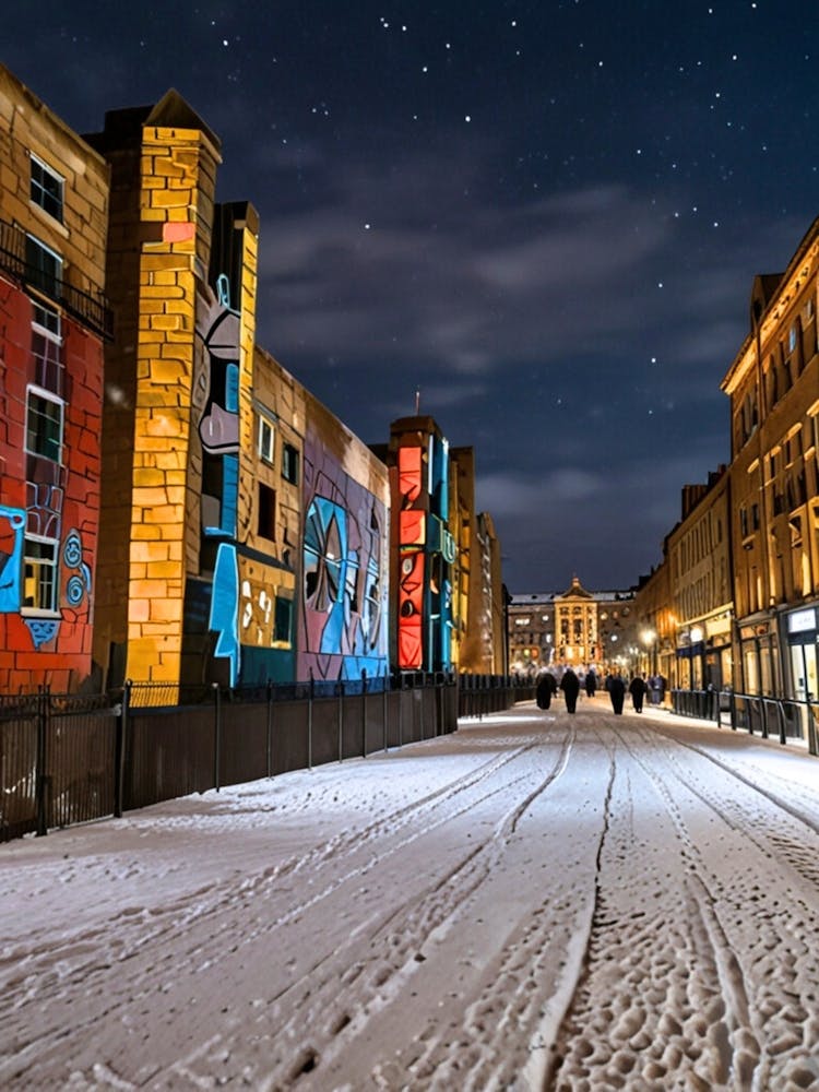 Swedish City At Night 1