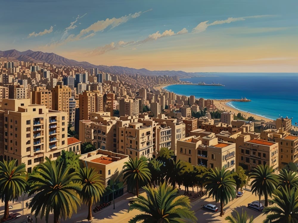 Cityscape Of Beirut art