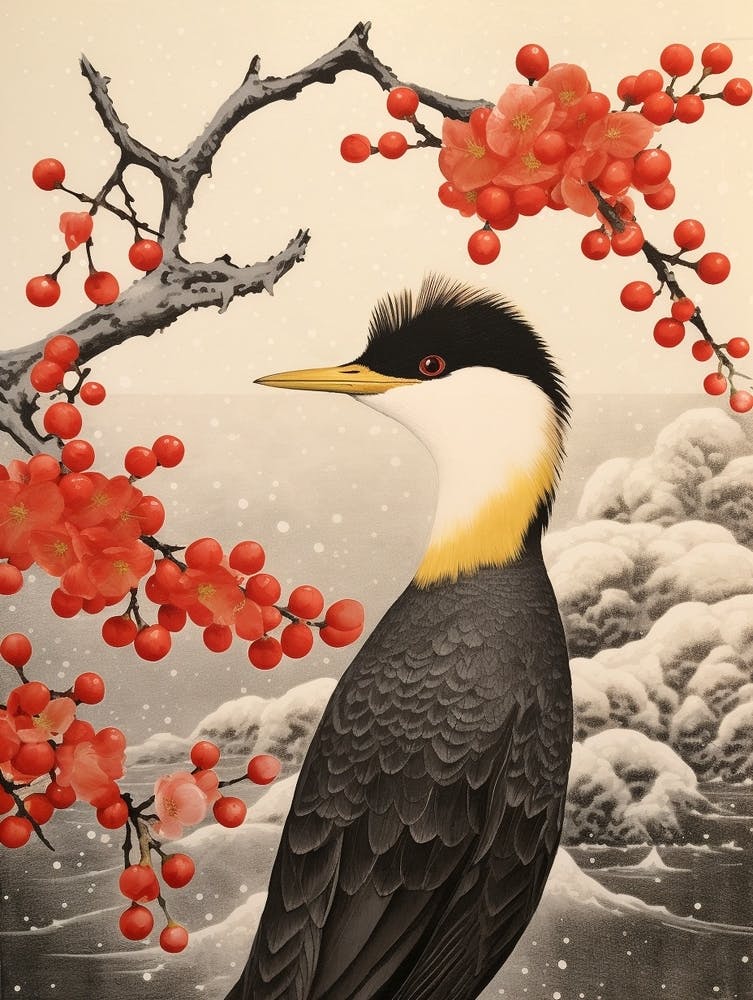 Bird Illustration Cormorant 4