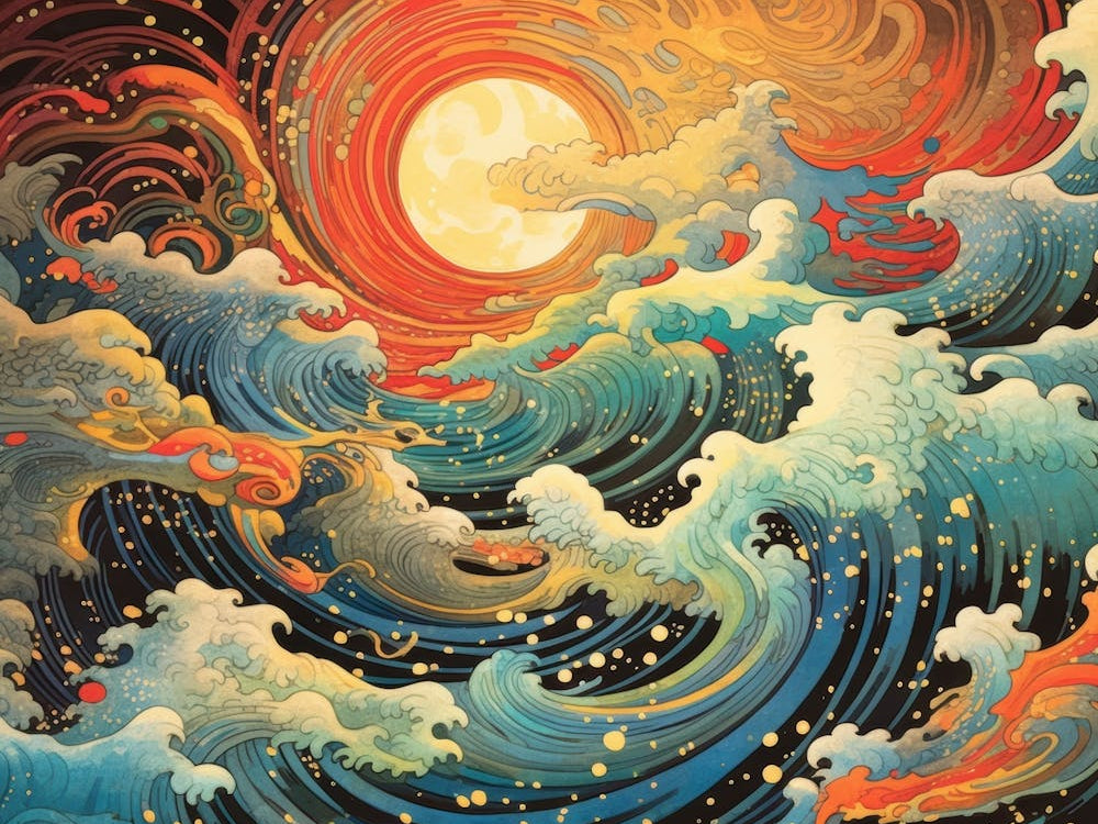 Sunrise Over The Ocean