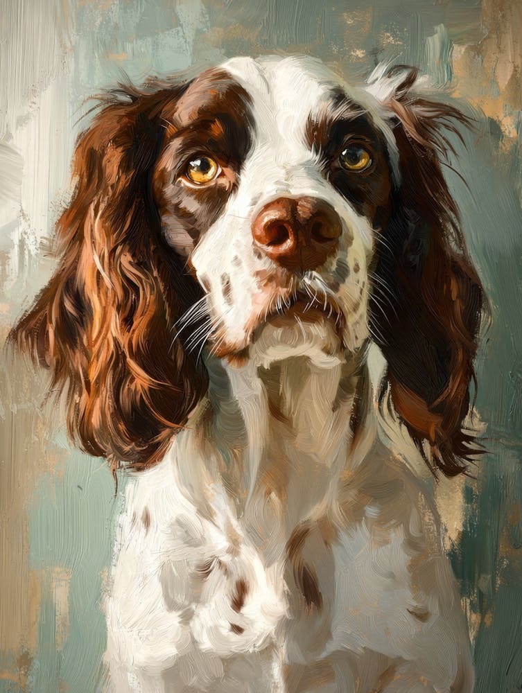 Springer Spaniel.Generated AI. Wall 4