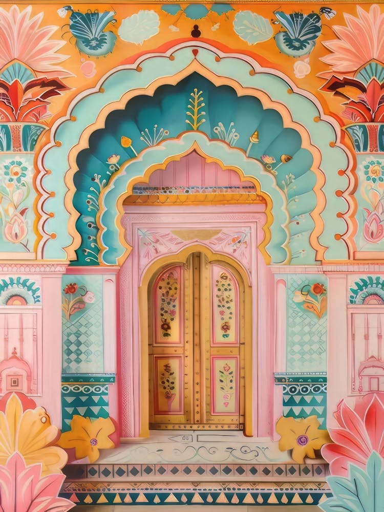Impression Inde Illustration Inde Impression Jaipur Affiche Jaipur Affiche de voyage Inde Peinture Inde Cadeau Inde Galerie de voyage(2)