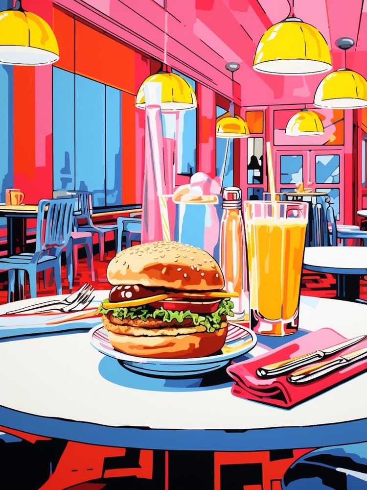 Pop Art American Diner 1