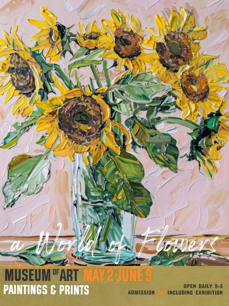 A World Of Flowers, Van Gogh Exhibition Sunflowers 7
