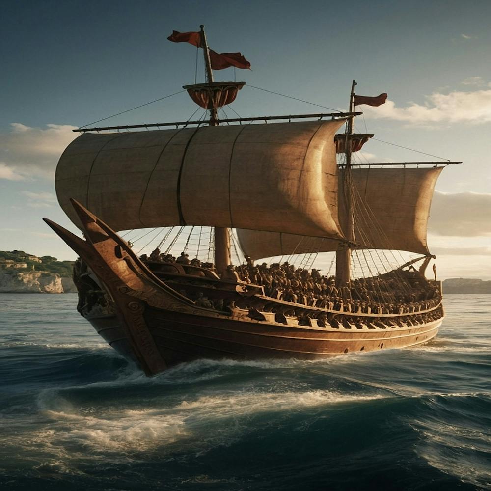Default Show A Octavian Commanding 290 Roman Trireme Ships Emp 0