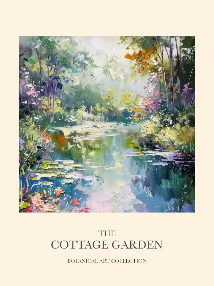 Cottage Garden Poster Enchanted Pond 9