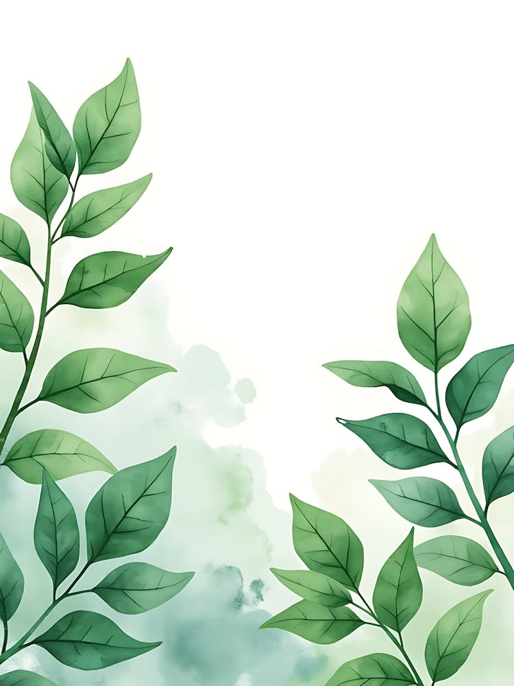 Subdued Botanical Line Art For Serene Settings