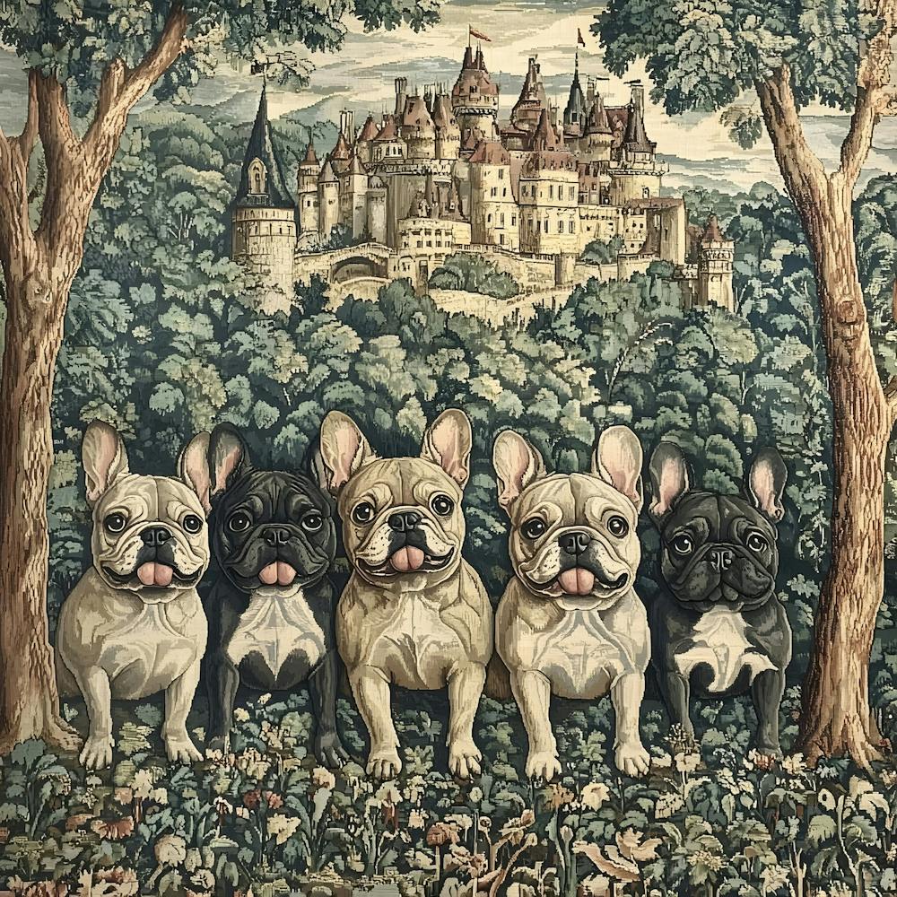 French Bulldog Tapestry 6