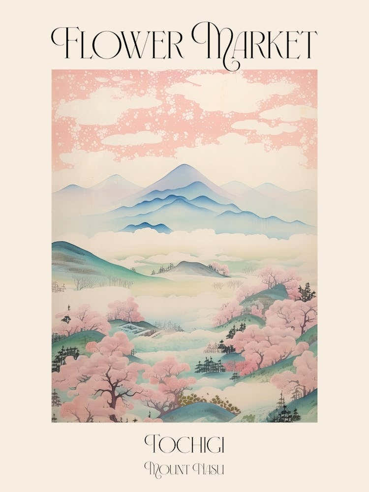 Flower Market Mount Nasu In Tochigi, Japanese Landscape 1 Poster