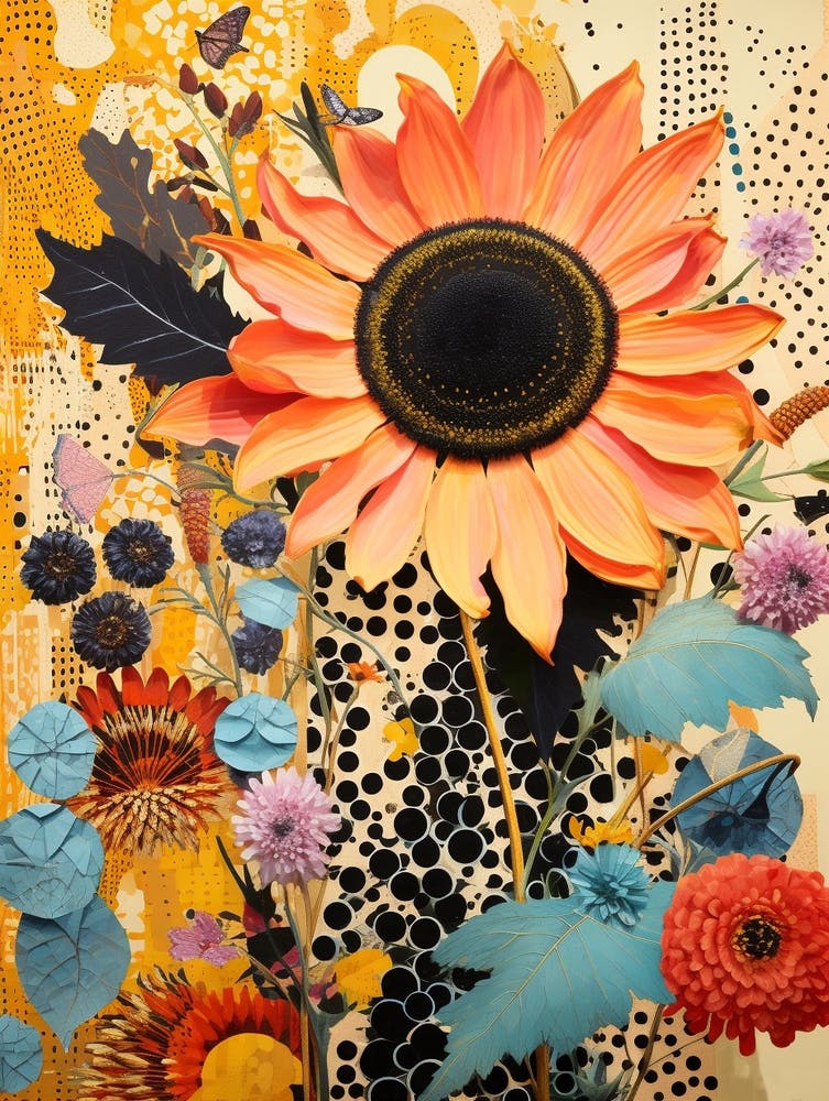 Surreal Florals Sunflower 2 Flower Painting