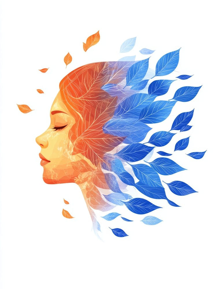 Woman'S Head With Leaves