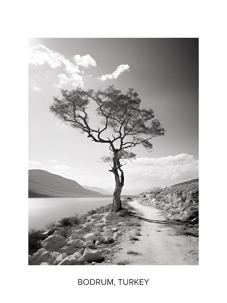 Poster Of Crete, Greece, Photography In Black And White 4