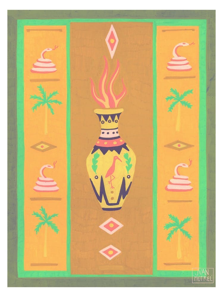 Tradicional Fire Vase