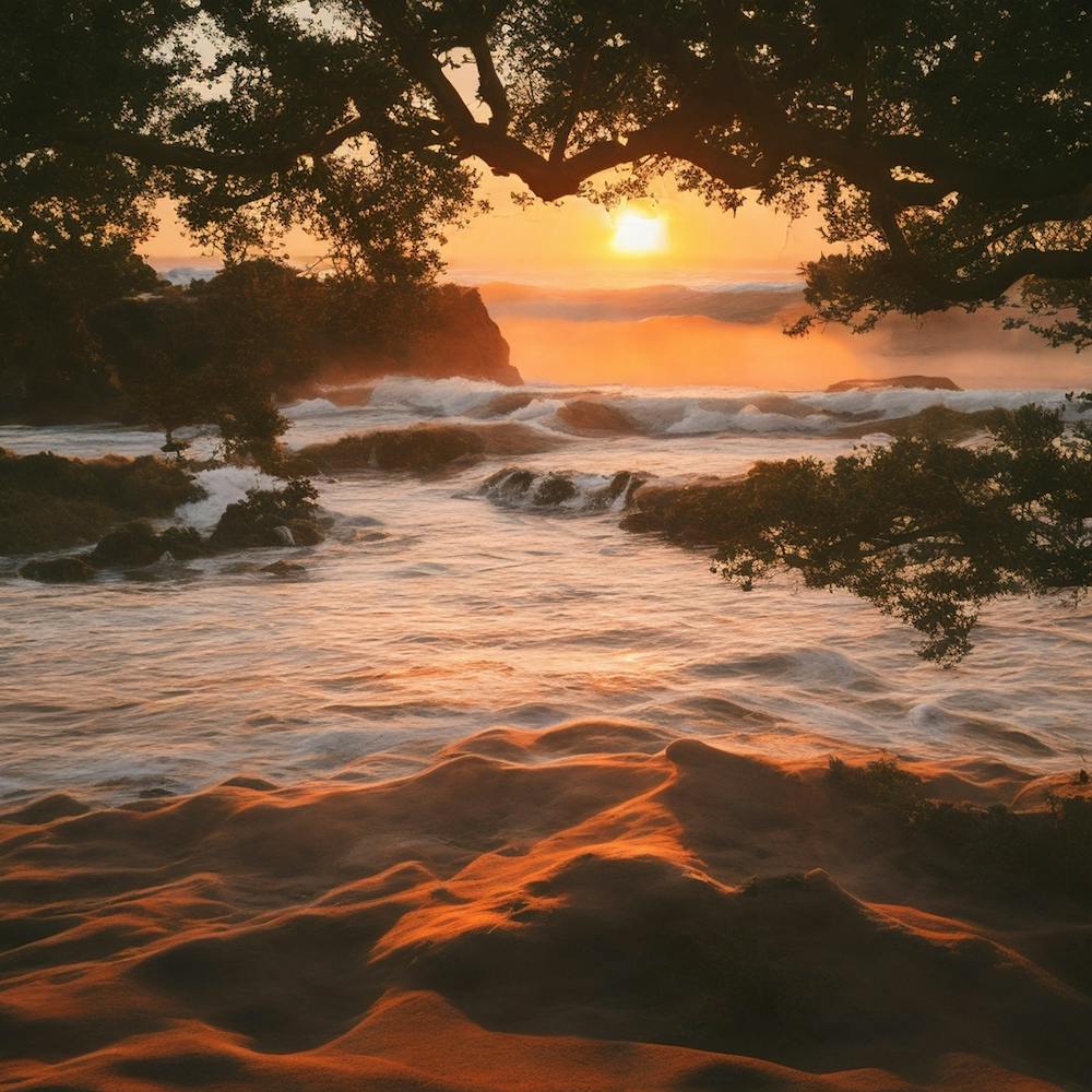 Sunset On The Beach 1