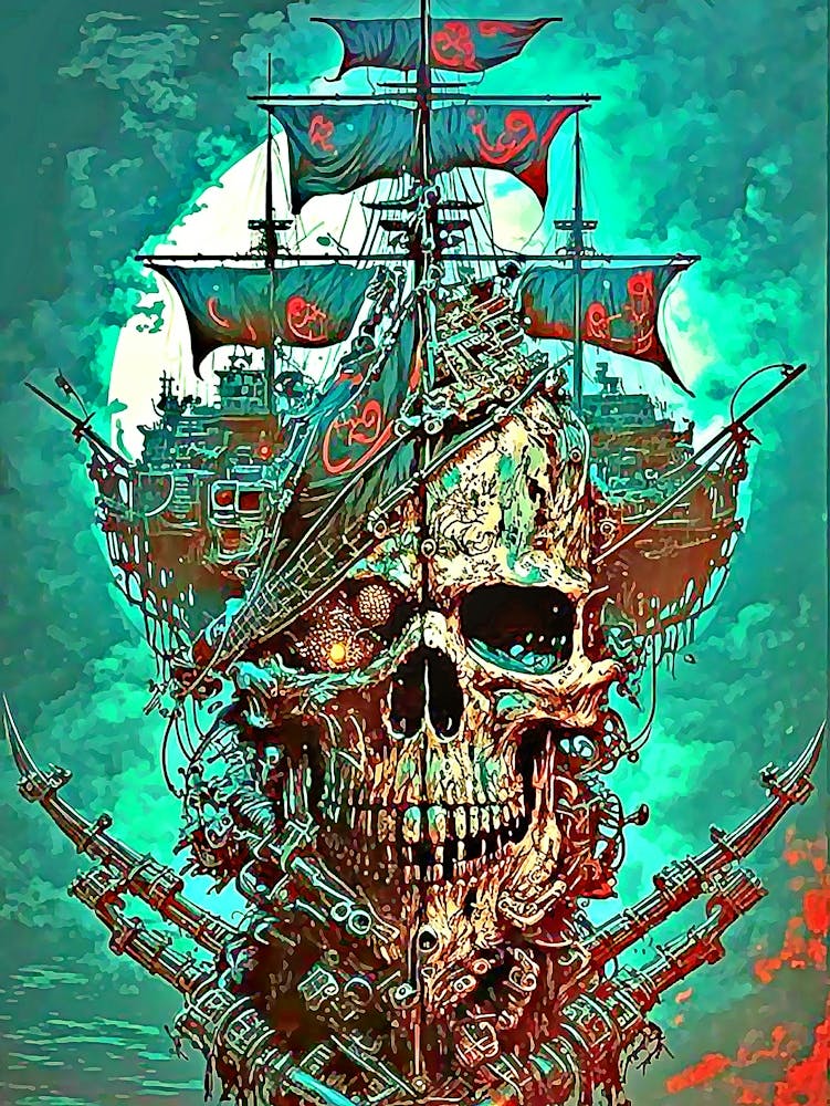 skull boat