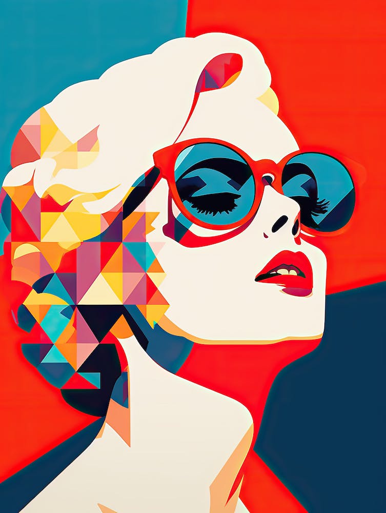 Sleek Pop Art American Beauty