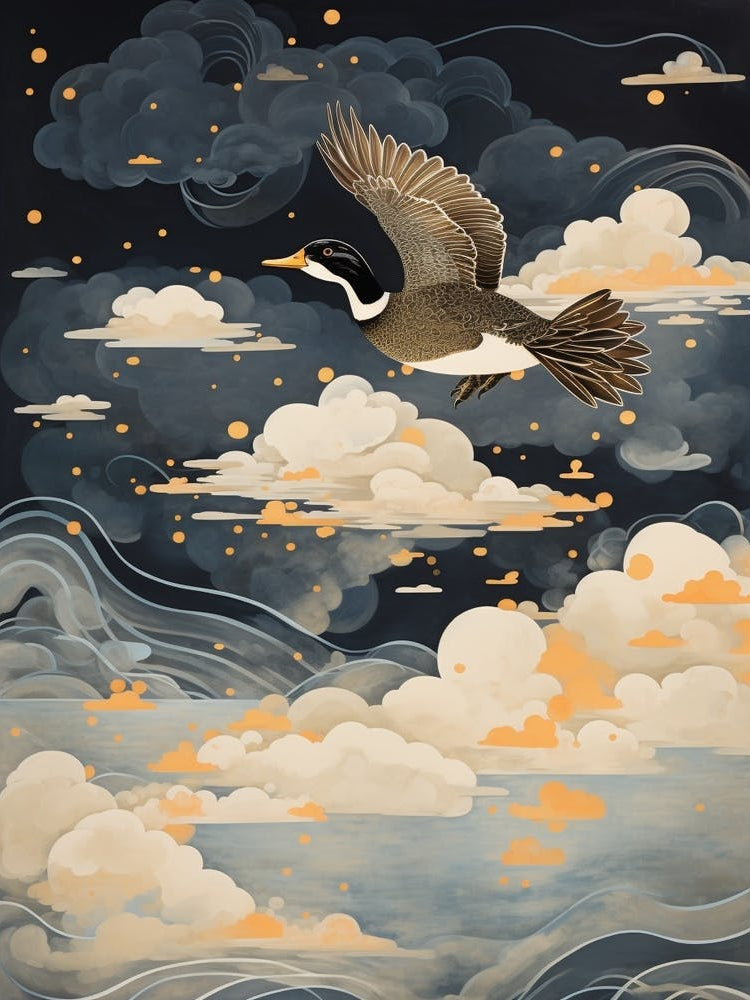 Duck 1 Gold Detail Painting