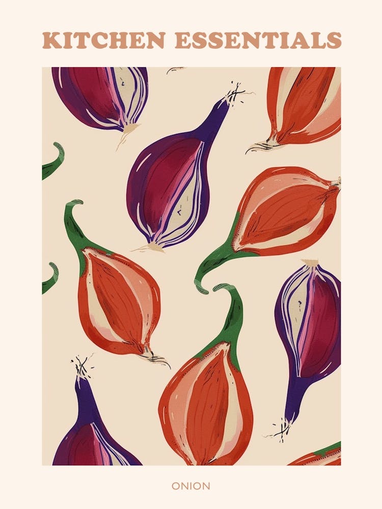 Onion Pattern Illustration Poster 4