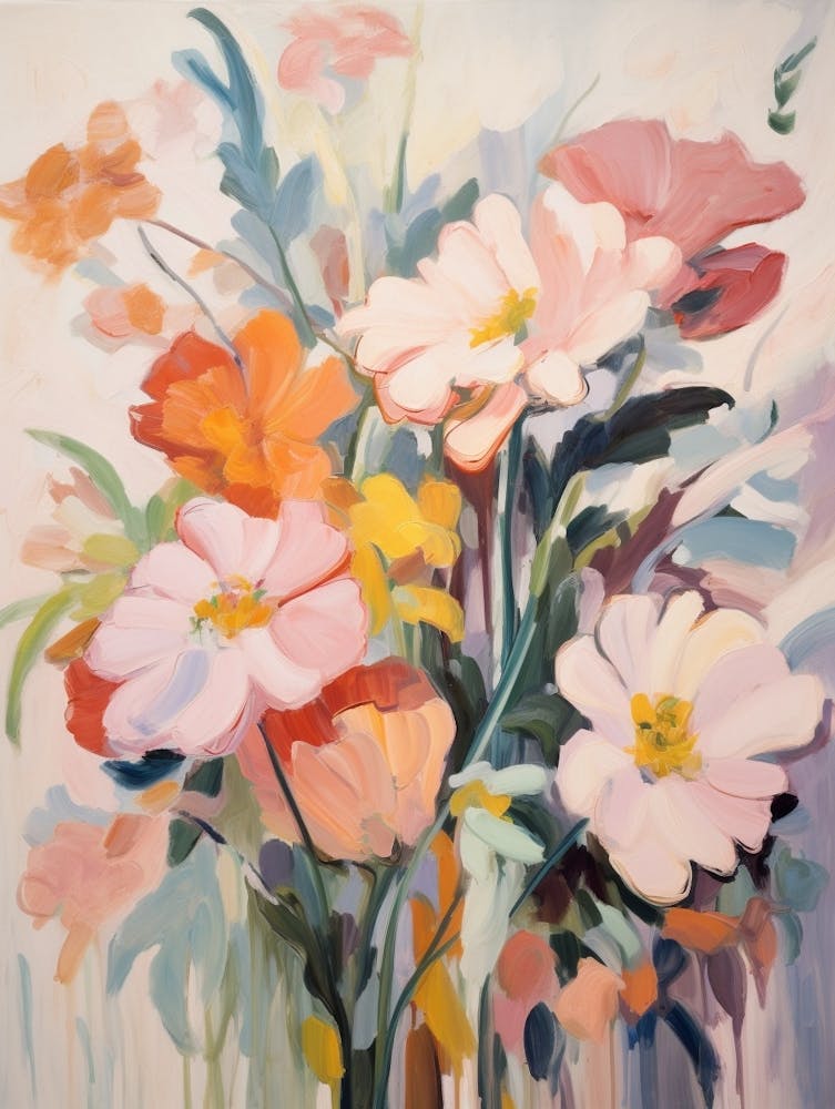 Fall Flower Painting Anemone 2