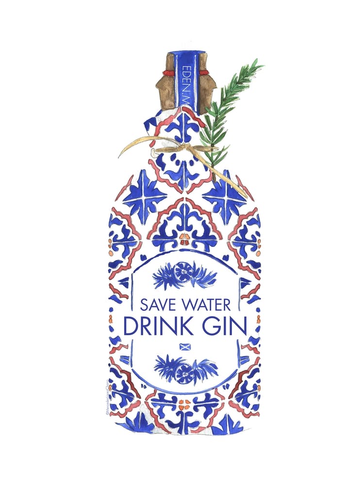 Save Water Drink Gin