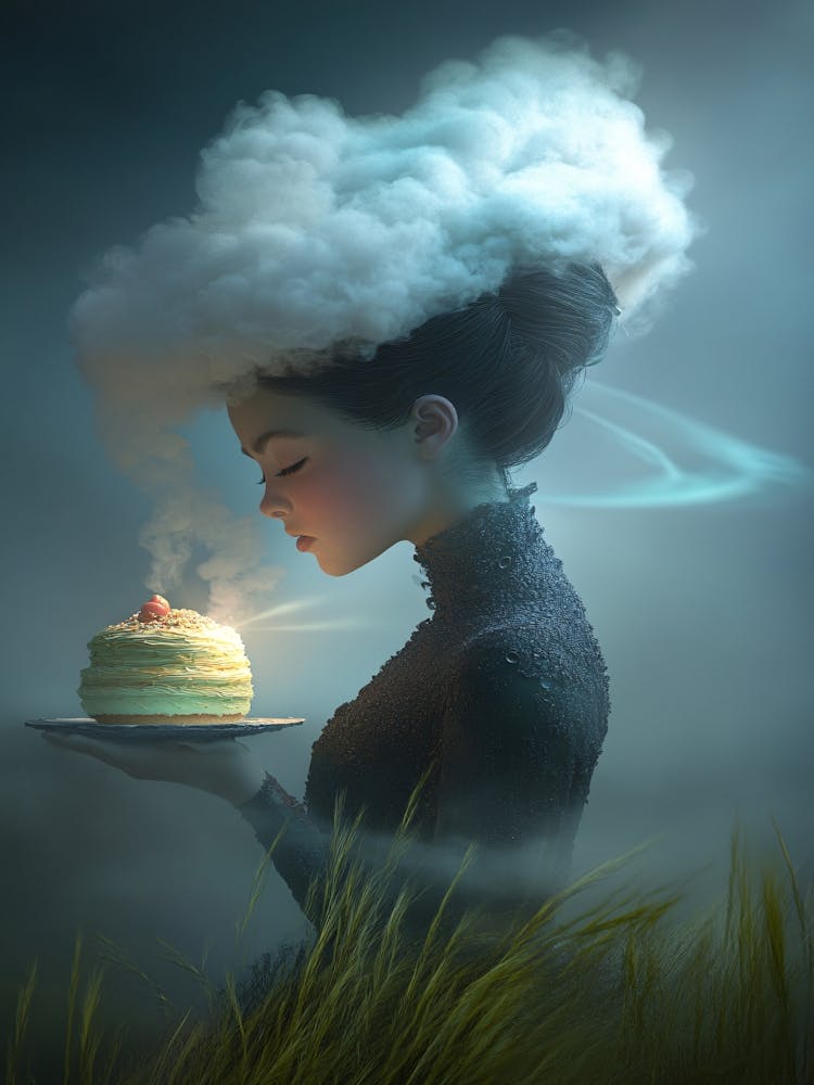 Girl With A Cake