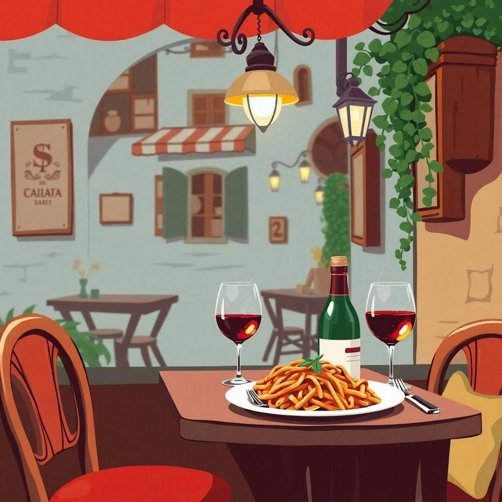 Italian Restaurant Background