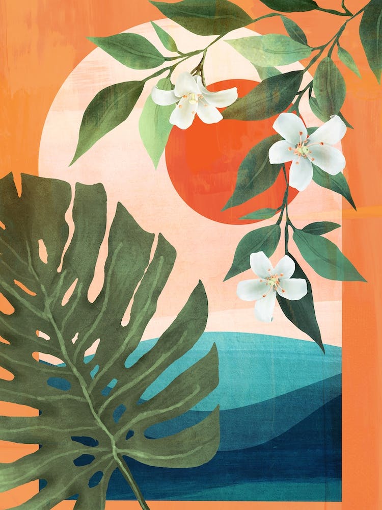 Tropical Summer Abstract Art 12