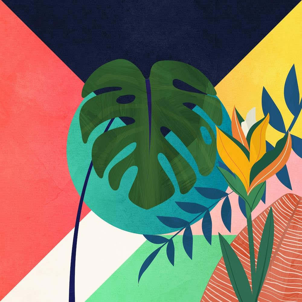 Topical Geometry Abstract Art 1