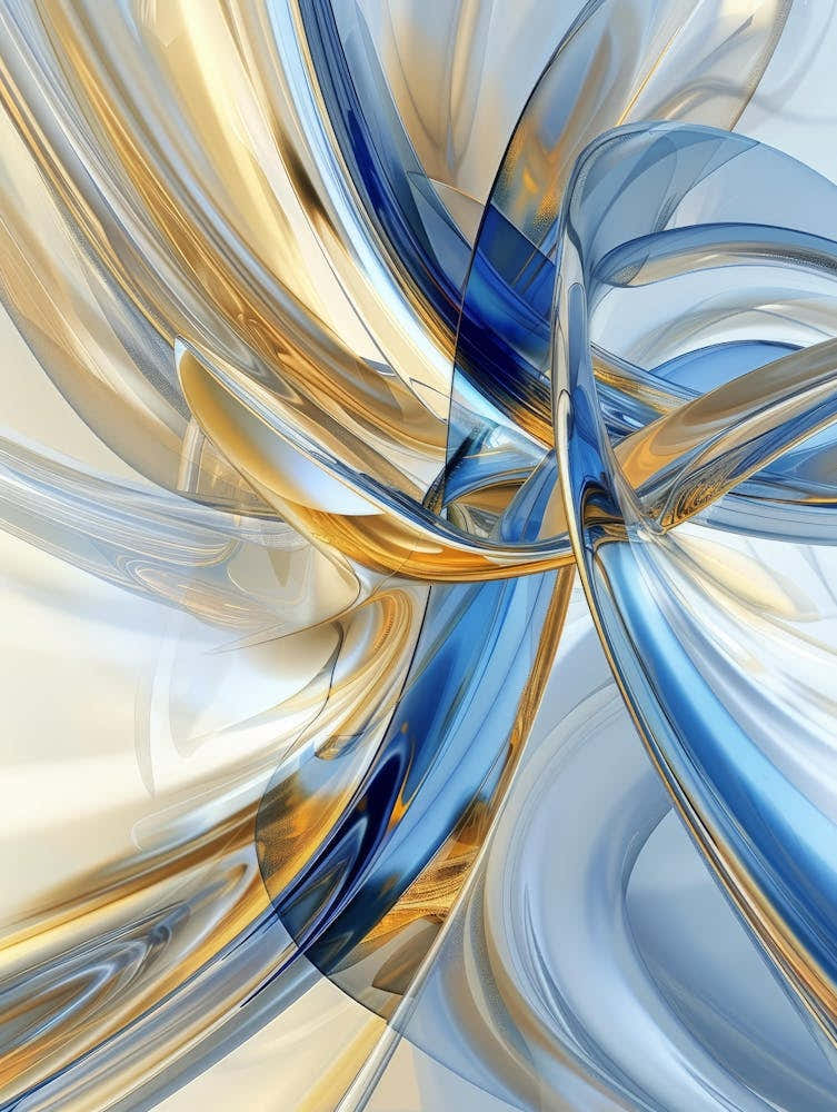 Abstract Blue And Gold 12